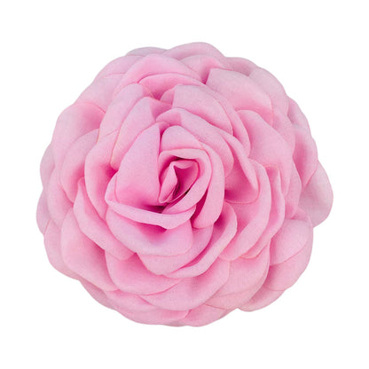 Women'S Sweet Korean Style Rose Flower Cloth Hair Claws