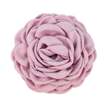 Women'S Sweet Korean Style Rose Flower Cloth Hair Claws