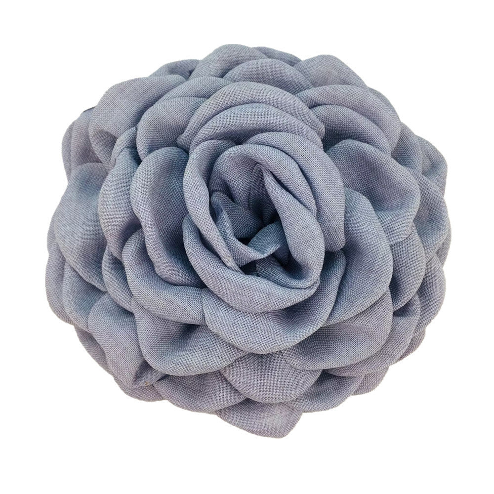 Women'S Sweet Korean Style Rose Flower Cloth Hair Claws