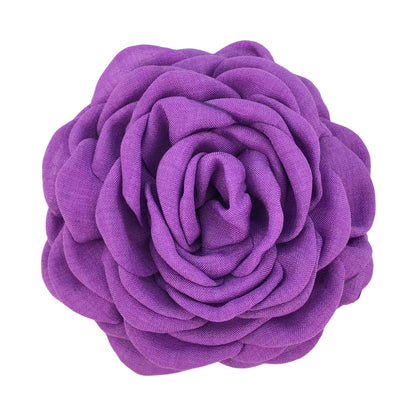 Women'S Sweet Korean Style Rose Flower Cloth Hair Claws