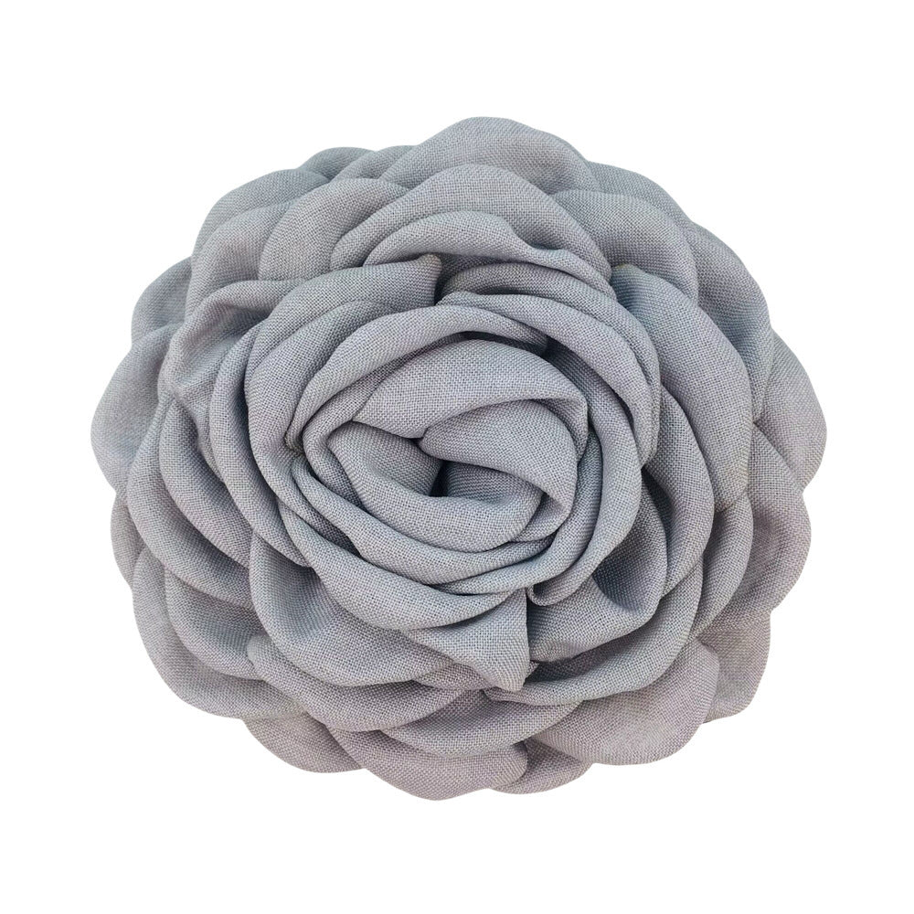 Women'S Sweet Korean Style Rose Flower Cloth Hair Claws