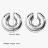 1 Pair Cute C Shape Alloy Ear Cuffs