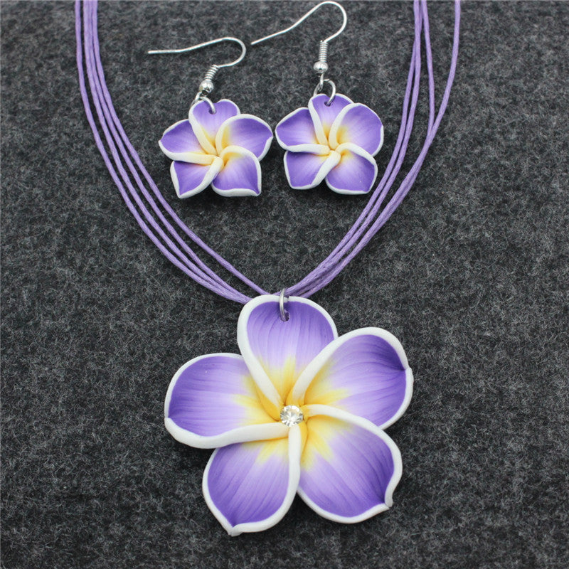 Simple Style Classic Style Flower Rope Soft Clay Women's Jewelry Set