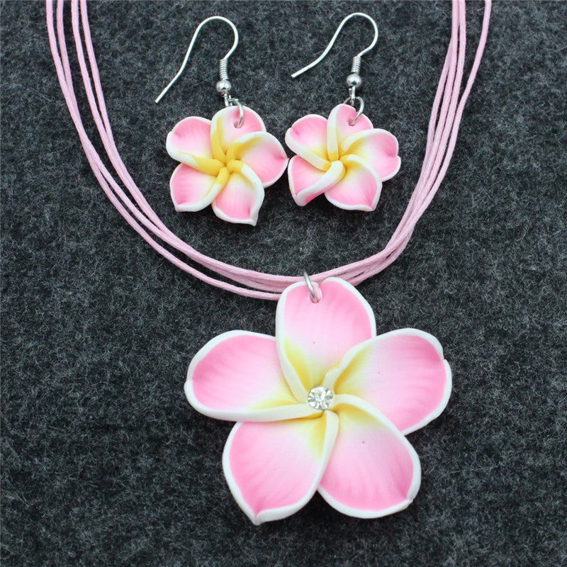 Simple Style Classic Style Flower Rope Soft Clay Women's Jewelry Set