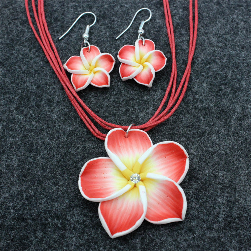 Simple Style Classic Style Flower Rope Soft Clay Women's Jewelry Set