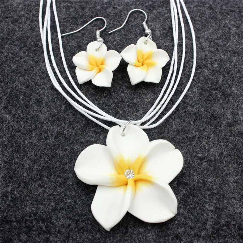 Simple Style Classic Style Flower Rope Soft Clay Women's Jewelry Set