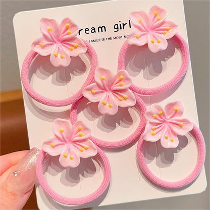 Women'S Sweet Simple Style Flower Mixed Materials Hair Clip