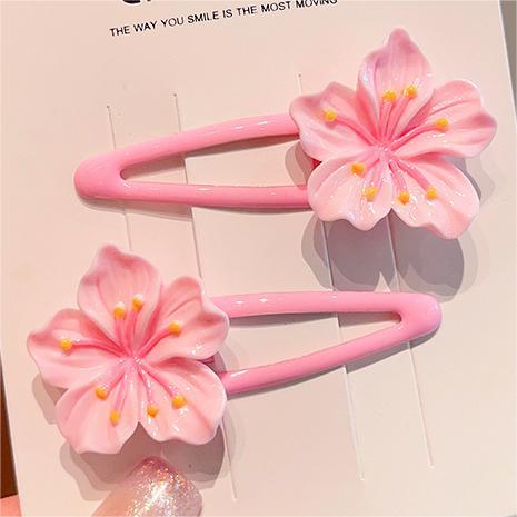 Women'S Sweet Simple Style Flower Mixed Materials Hair Clip