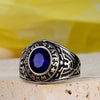 Hip-Hop Retro Color Block 316 Stainless Steel  Inlay Glass Stone Men'S Rings