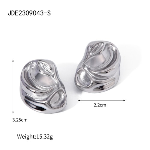 Wholesale Jewelry IG Style Simple Style Solid Color 304 Stainless Steel Rings Earrings Necklace