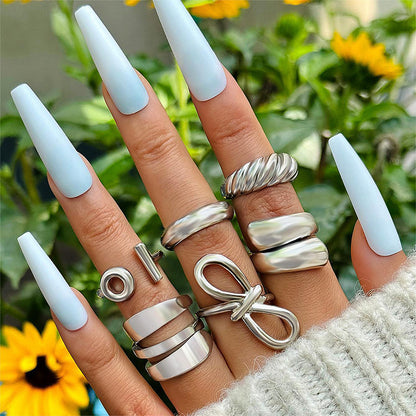 Casual Elegant Classic Style Geometric Alloy Women's Open Rings Rings