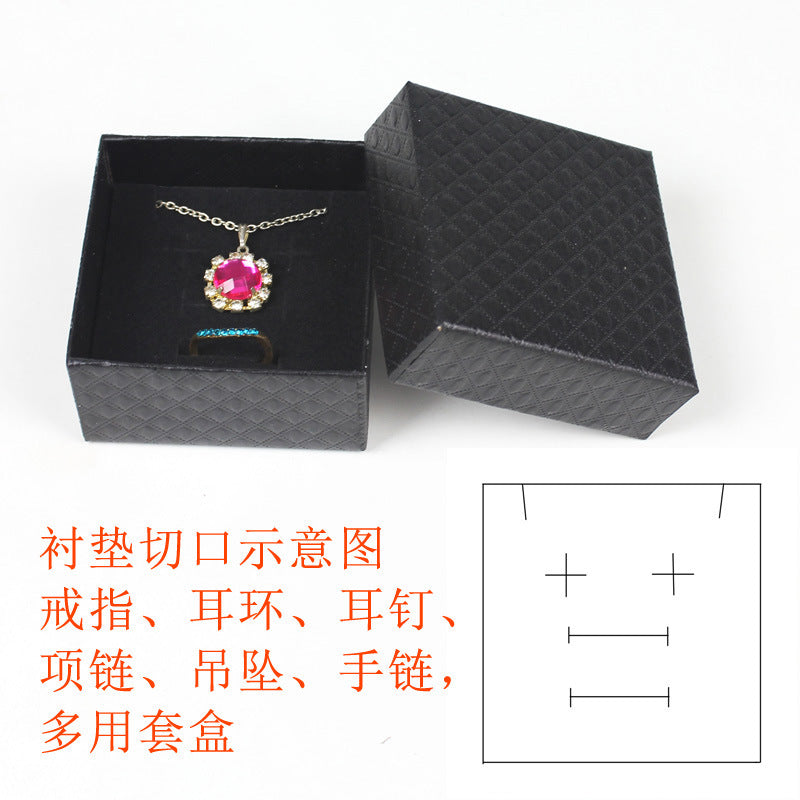 Simple Style Solid Color Paper Jewelry Boxes