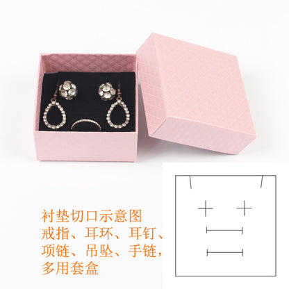 Simple Style Solid Color Paper Jewelry Boxes