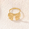 Simple Style Commute Starfish Heart Shape Bow Knot Alloy Plating 14K Gold Plated Women's Rings