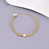 Simple Style Streetwear Solid Color 304 Stainless Steel Titanium Steel 18K Gold Plated Bracelets In Bulk