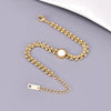 Simple Style Streetwear Solid Color 304 Stainless Steel Titanium Steel 18K Gold Plated Bracelets In Bulk