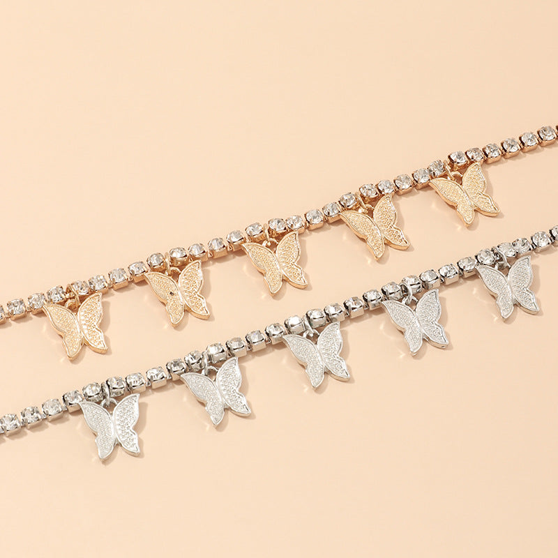 Fashion Jewelry Super Fairy Clavicle Chain Necklace Simple Single-layer Diamond Necklace Wholesale Gooddiy