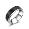 Basic Modern Style Classic Style Lattice Titanium Steel Unisex Rings