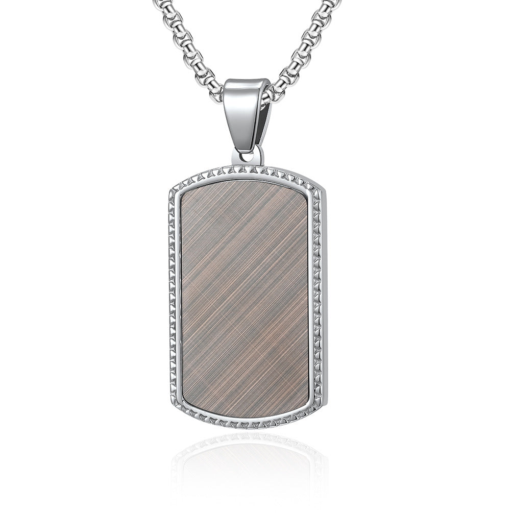 Basic Modern Style Classic Style Geometric 304 Stainless Steel Plating Men'S Pendant Necklace