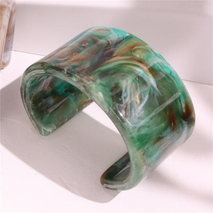 Simple Style Solid Color Arylic Women's Bangle