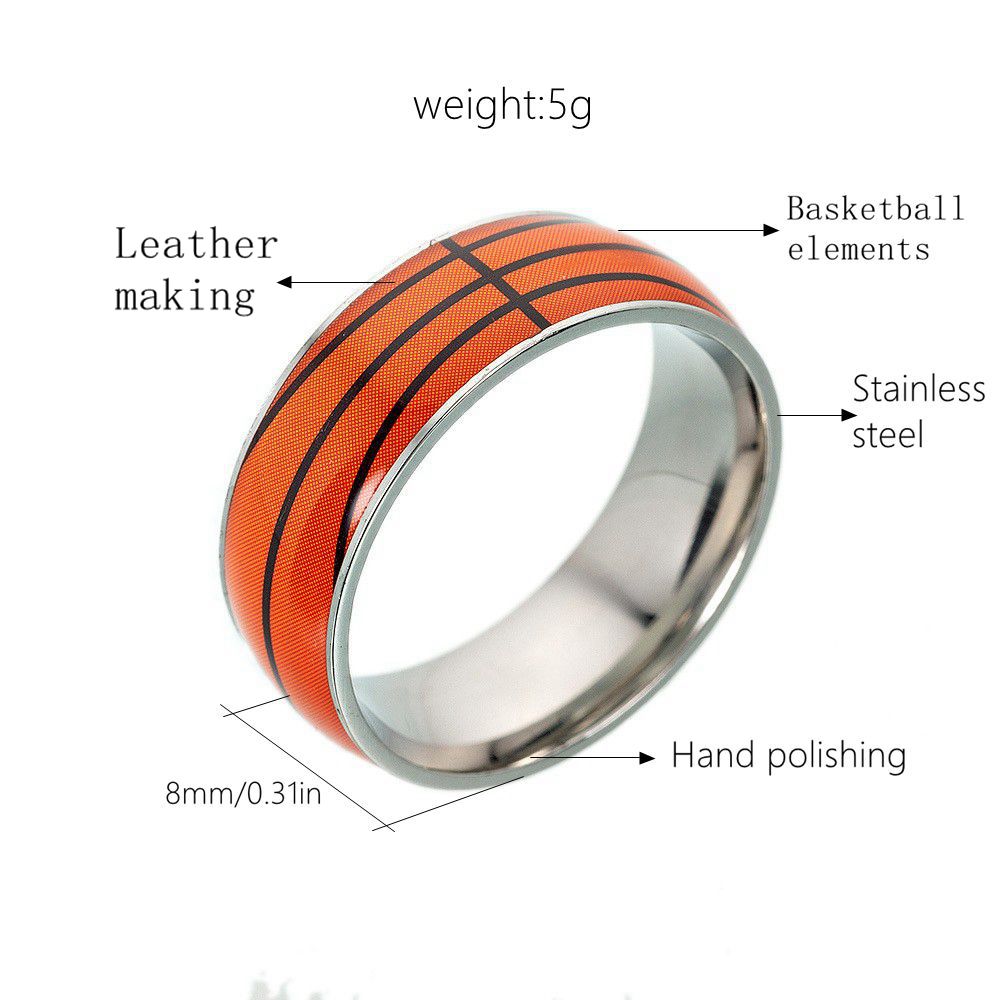 Modern Style Simple Style Solid Color 304 Stainless Steel Men'S Rings