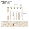 18 Hairpin Set Size Mix And Match Pearl U-Shaped Pin Jewelry Daily Ball Head Hairpin  Wholesale Nihaojewelry