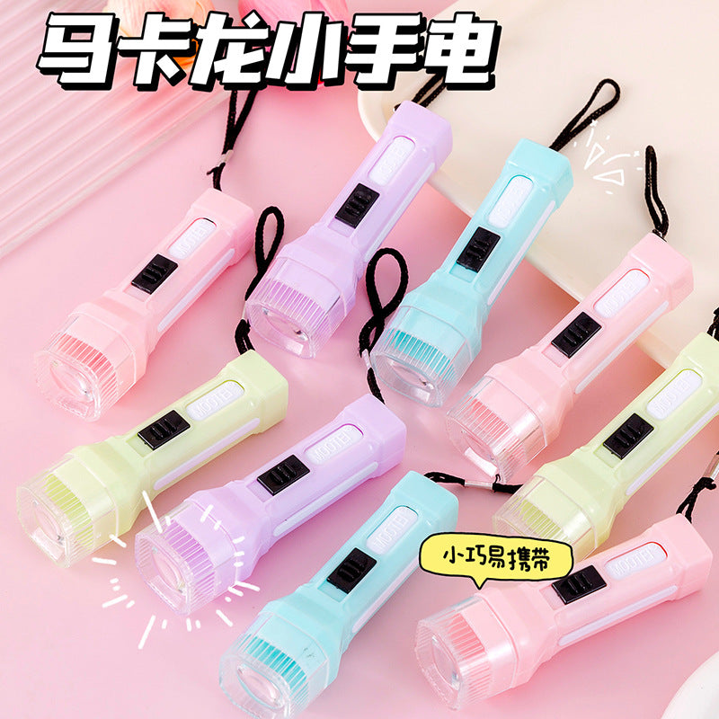 Children'S Mini Torch Transparent Outdoor Portable Lighting Luminous Small Flashlight Kindergarten Prizes Small Gift Toy