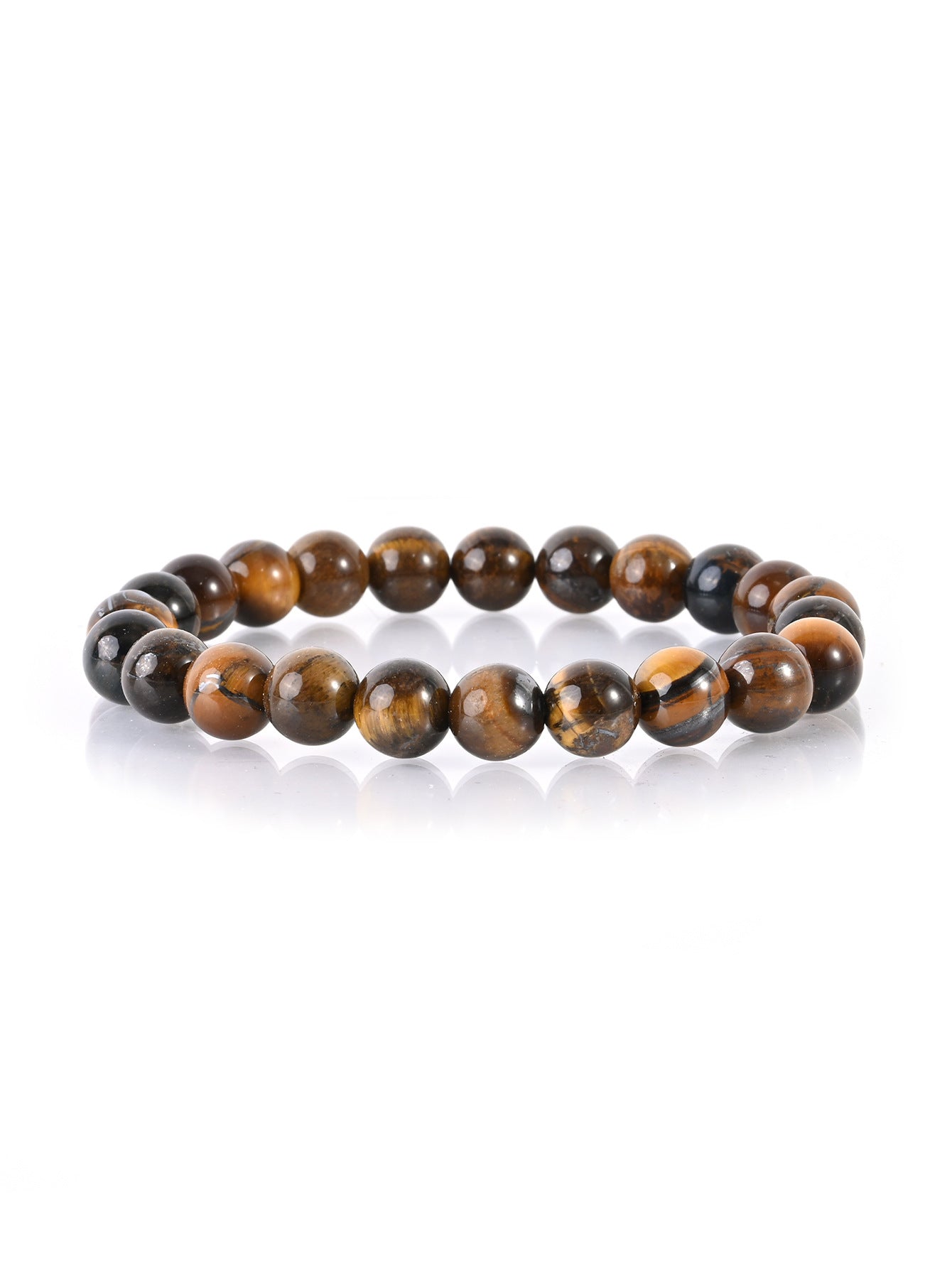 Casual Simple Style Round Natural Stone Lava Rock Bracelets In Bulk