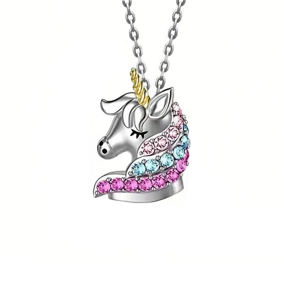 Cartoon Style Cute  Rhinestones Alloy Wholesale Pendant Necklace