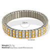 Wholesale Jewelry IG Style Retro Simple Style Circle 304 Stainless Steel Rhinestones 18K Gold Plated Polishing Inlay Rings Bracelets