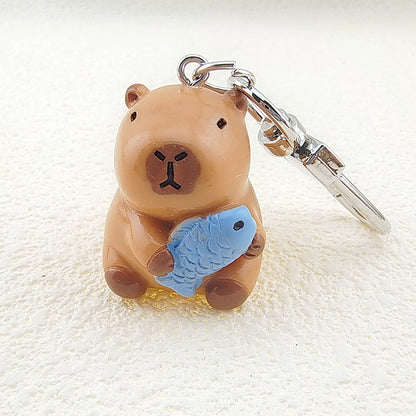 Casual Cute Simple Style Animal Alloy Resin Bag Pendant Keychain