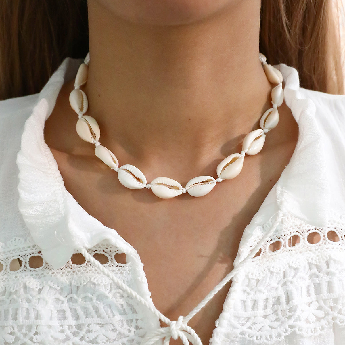 Vacation Beach Shell Polyester Shell Wholesale Necklace