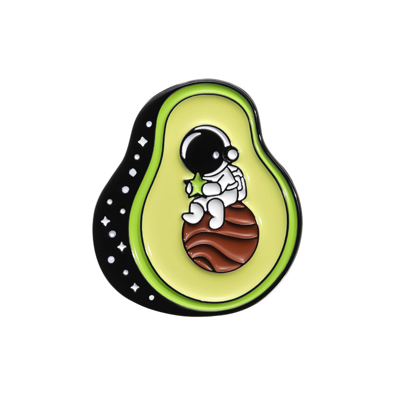 IG Style Cartoon Style Fruit Zinc Alloy Stoving Varnish Plating Unisex Brooches