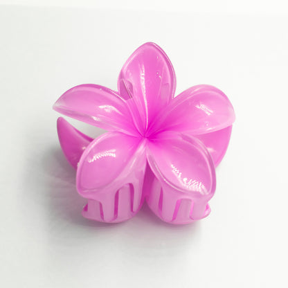 Women'S Cute Flower Plastic Resin Stoving Varnish Hair Claws