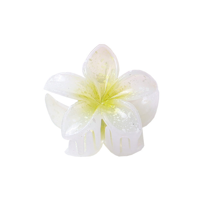 Women'S Cute Flower Plastic Resin Stoving Varnish Hair Claws