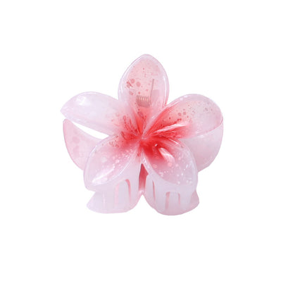 Women'S Simple Style Flower Plastic Resin Stoving Varnish Hair Claws