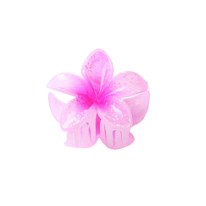 Women'S Cute Flower Plastic Resin Stoving Varnish Hair Claws