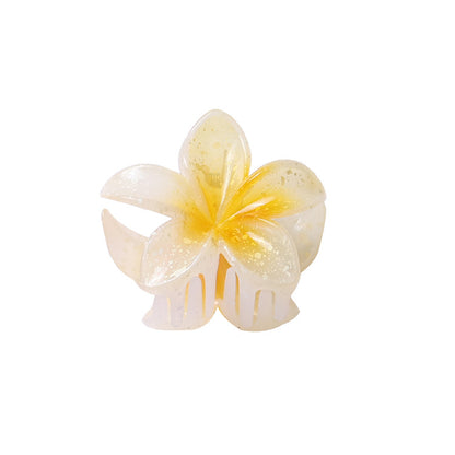 Women'S Simple Style Flower Plastic Resin Stoving Varnish Hair Claws