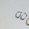 1 Pair Elegant Vacation Simple Style C Shape U Shape Solid Color 304 Stainless Steel 18K Gold Plated Earrings Ear Studs