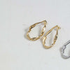 1 Pair Elegant Vacation Simple Style C Shape U Shape Solid Color 304 Stainless Steel 18K Gold Plated Earrings Ear Studs