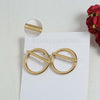 1 Pair Elegant Vacation Simple Style C Shape U Shape Solid Color 304 Stainless Steel 18K Gold Plated Earrings Ear Studs