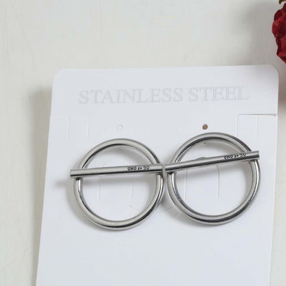 1 Pair Elegant Vacation Simple Style C Shape U Shape Solid Color 304 Stainless Steel 18K Gold Plated Earrings Ear Studs