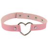 Simple Style Heart Shape Pu Leather Wholesale Choker