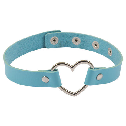 Simple Style Heart Shape Pu Leather Wholesale Choker