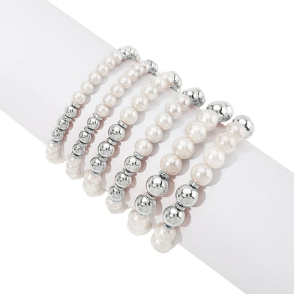 IG Style Vacation Pearl CCB Imitation Pearl Wholesale Bracelets