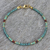 Wholesale Jewelry Ethnic Style Round Natural Stone Seed Bead Anklet