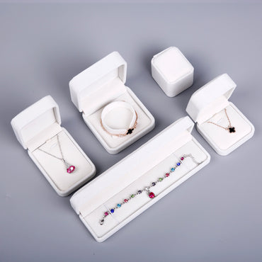 Jewelry Box Wholesale Flannel Necklace Box Pendant Box Flannel Ring Earring Box Bracelet Box Jewelry Packaging Box