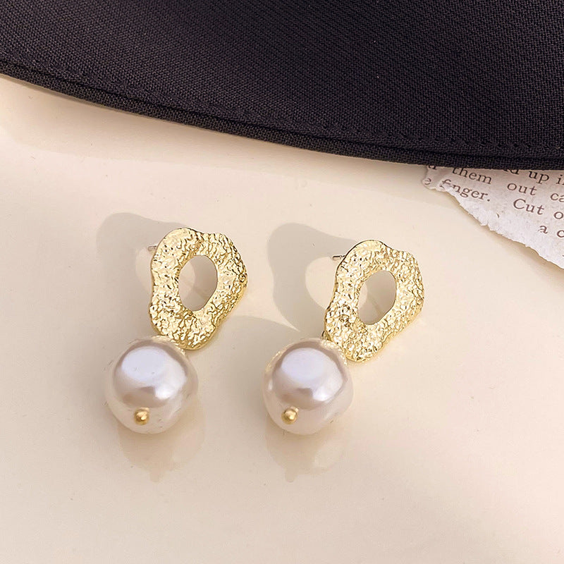 1 Pair Simple Style Round Inlay Alloy Zircon Ear Studs