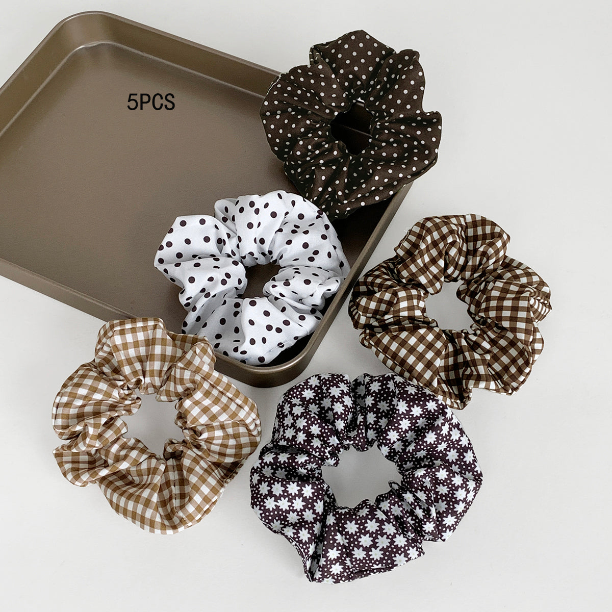 Women'S Casual Simple Style Ditsy Floral Polka Dots Cloth Hair Tie