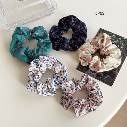 Women'S Casual Simple Style Ditsy Floral Polka Dots Cloth Hair Tie